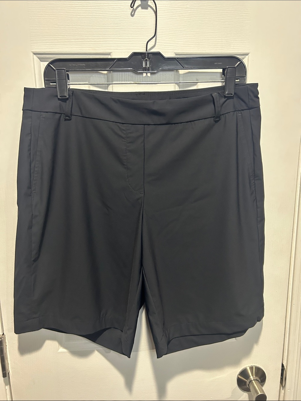 SPANX Women’s LARGE Black Sunshine Short 6” Pool Beach UPF 50+